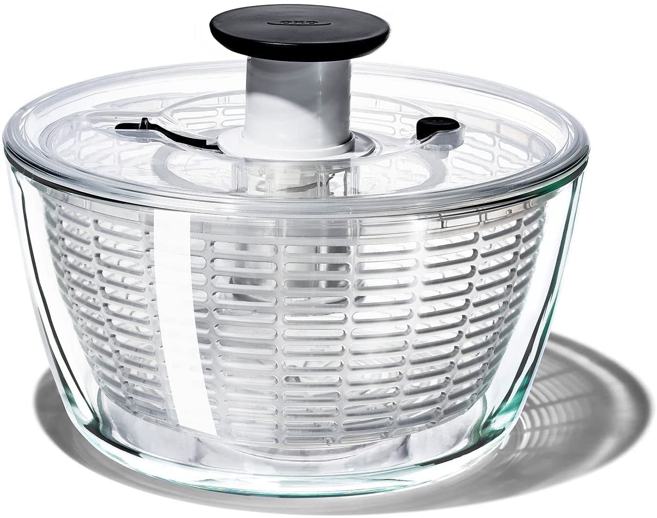OXO Good Grips Salad Spinner | Lettuce Spinner | Fruit Washer | Fruit Washing Bowl with Strainer | Vegetable Cleaner | Salad Cleaner | Lettuce Washer | 6.22 Quart Capacity
